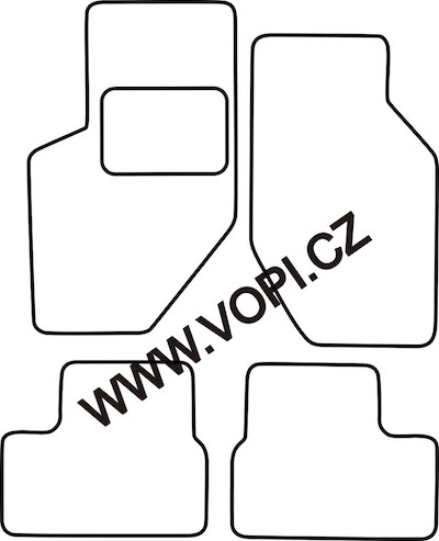 Přesné gumové koberce béžové / šedé Lada Kalina Hatchback 2013 ->